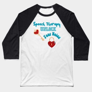 Speech Therapy, Speech language Pathology, SLP, SLPa, Baseball T-Shirt